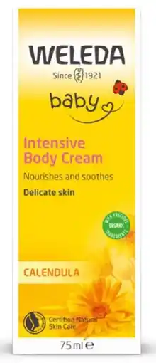 healthylife Weleda Calendula Baby Intensive Body Cream offer