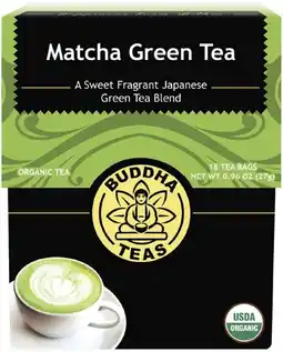 healthylife Buddha Teas Organic Tea Bags Matcha Green Tea offer