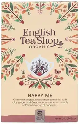healthylife English Tea Shop Organic Wellness Tea Happy Me 20 Tea Bags offer