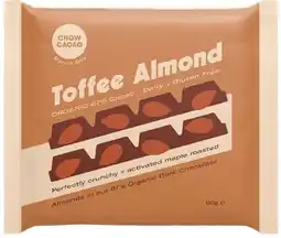 healthylife Chow Cacao Dark Chocolate Block - Toffee Almond offer
