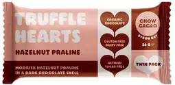 healthylife Chow Cacao Truffle Hearts - Hazelnut Praline offer