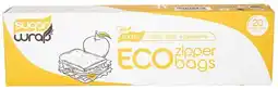 healthylife Sugarwrap Eco Zipper Bags Made from Sugarcane Large offer