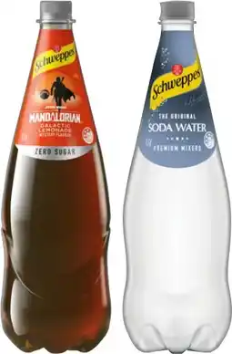 IGA Schweppes Mixers, Soft Drink or Natural Mineral Water 1.1 Litre Selected Varieties offer