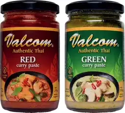 IGA Valcom Authentic Thai Cooking Paste 210‑230g Selected Varieties offer