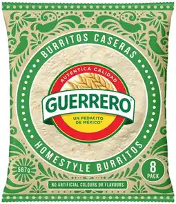 IGA Guerrero Home Style Burritos offer