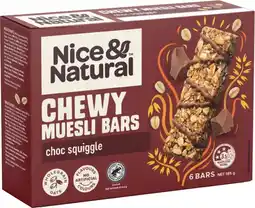 IGA Nice & Natural Chewy Muesli Bars Selected Varieties offer