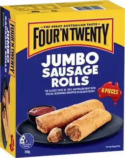IGA Four’N Twenty Jumbo Sausage Rolls offer