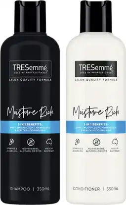 IGA TRESemmé Shampoo or Conditioner 350mL Selected Varieties offer
