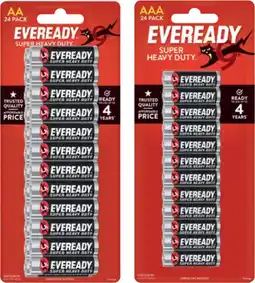 IGA Eveready AA or AAA Batteries 24 Pack offer