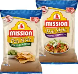 IGA Mission Deli Style Tortilla Corn Chips Selected Varieties offer