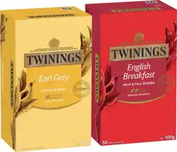 IGA Twinings Tea Bags 40‑50 Pack Selected Varieties offer