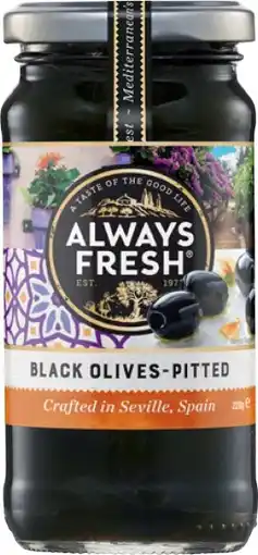IGA Always Fresh Pitted Black Olives offer