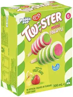 IGA Streets Paddle Pop Twister Mini Selected Varieties offer