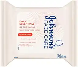 IGA Johnson’s Facial Cleansing Wipes Selected Varieties offer