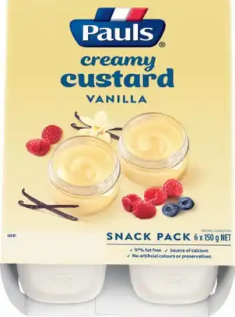 IGA Pauls Vanilla Custard Snack offer