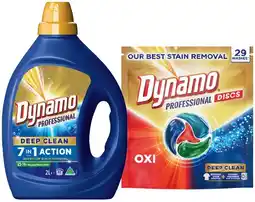 IGA Dynamo Professional Laundry Liquid 2 Litre or Capsules 29 Pack Selected Varieties offer