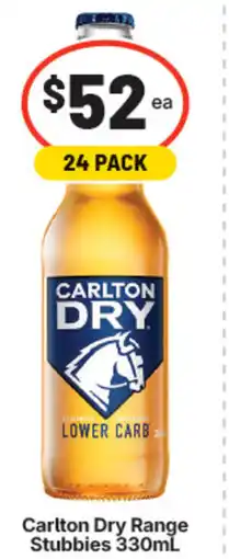 IGA Carlton Dry Range Stubbies offer