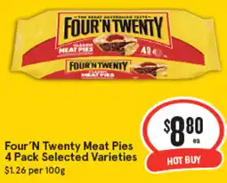 IGA Four N Twenty Meat Pies offer