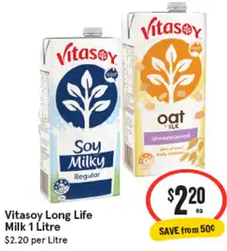 IGA Vitasoy Long Life Milk offer