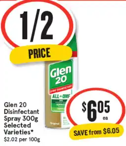 IGA Glen 20 Disinfectant Spray offer