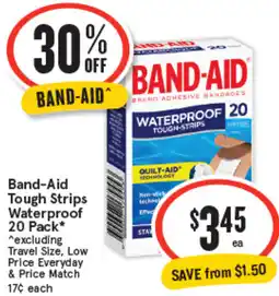 IGA Band aid tough strips waterproof offer