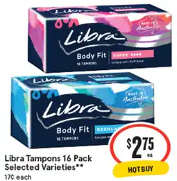 IGA Libra Tampons offer