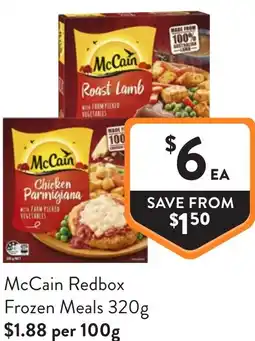Foodworks McCain Redbox Frozen Meals offer