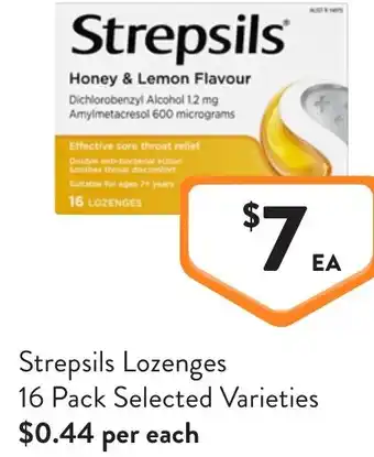 Foodworks Strepsils Lozenges offer