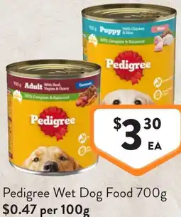 Foodworks Pedigree Wet Dog Food offer