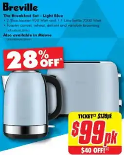 The Good Guys Breville The Breakfast Set Light Blue offer