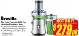 The Good Guys Breville The Juice Fountain Cold Plus Brushed Stainless Steel offer