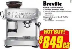 The Good Guys Breville Barista Express Impress Brushed Stainless Steel offer