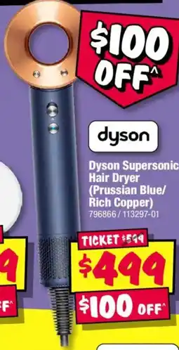JB Hi-Fi Dyson Supersonic Hair Dryer Prussian Blue Rich Copper offer