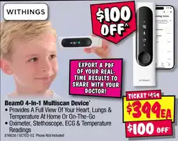 JB Hi-Fi Beam0 4 In 1 Multiscan Device offer