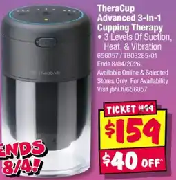 JB Hi-Fi TheraCup Advanced 3 In 1 Cupping Therapy offer
