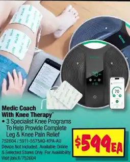 JB Hi-Fi Medic Coach With Knee Therapy offer