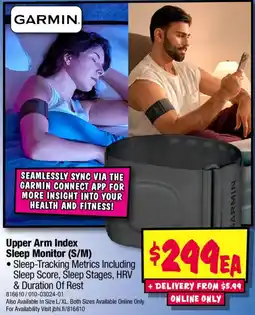 JB Hi-Fi Upper Arm Index Sleep Monitor offer
