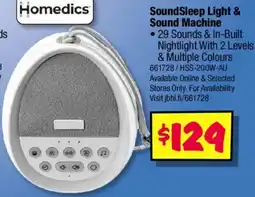 JB Hi-Fi SoundSleep Light & Sound Machine offer