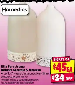 JB Hi-Fi Ellia Pure Aroma Diffuser Ceramic & Terrazzo offer