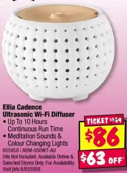 JB Hi-Fi Ellia Cadence Ultrasonic WiFi Diffuser offer