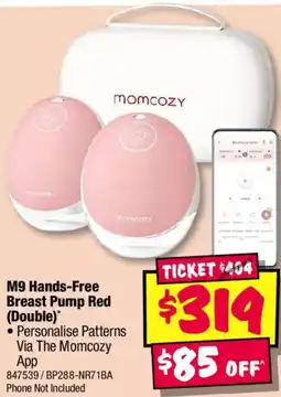 JB Hi-Fi M9 Hands Free Breast Pump Red Double offer