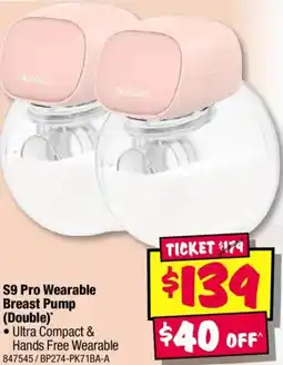 JB Hi-Fi S9 Pro Wearable Breast Pump Double offer