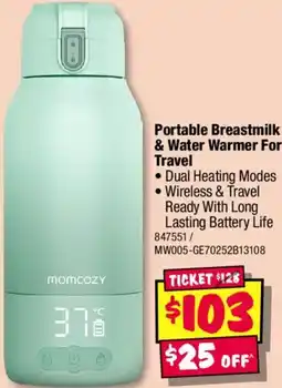 JB Hi-Fi Portable Breastmilk & Water Warmer For Travel offer