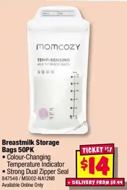 JB Hi-Fi Breastmilk Storage Bags 50PK offer