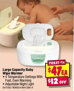 JB Hi-Fi Large Capacity Baby Wipe Warmer offer