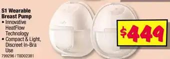 JB Hi-Fi S1 Wearable Breast Pump offer