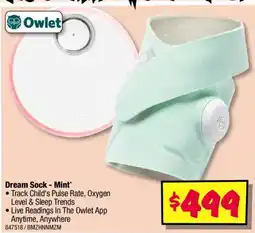 JB Hi-Fi Dream Sock Mint offer