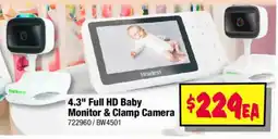 JB Hi-Fi 4.3 Full HD Baby Monitor & Clamp Camera offer