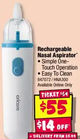 JB Hi-Fi Rechargeable Nasal Aspirator offer