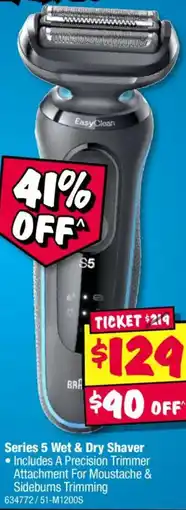 JB Hi-Fi Series 5 Wet & Dry Shaver offer